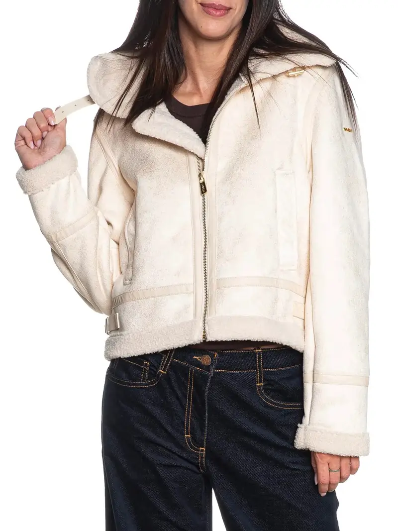 giubbino yes zee teddy da donna - avorio