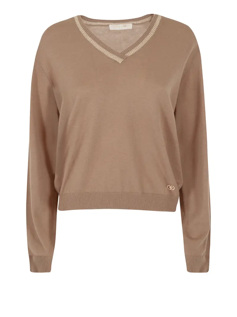 maglia yes zee da donna - beige