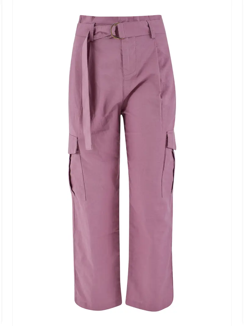 pantalone cargo yes zee da donna - rosa
