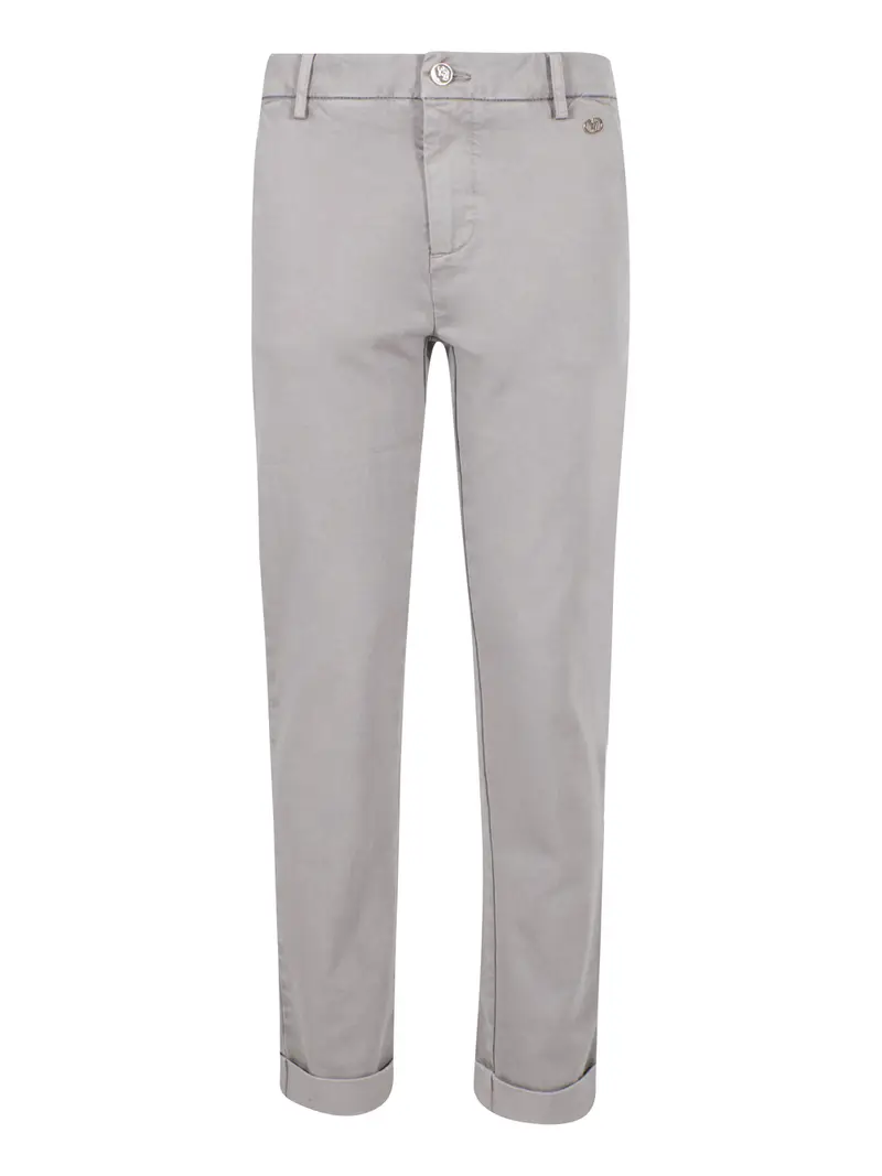 pantalone chino yes zee da donna - grigio