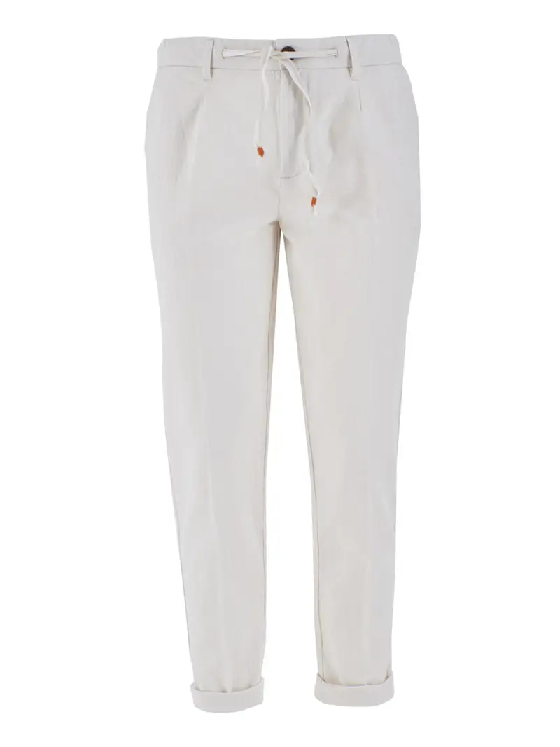 pantalone chino yes zee da uomo - avorio