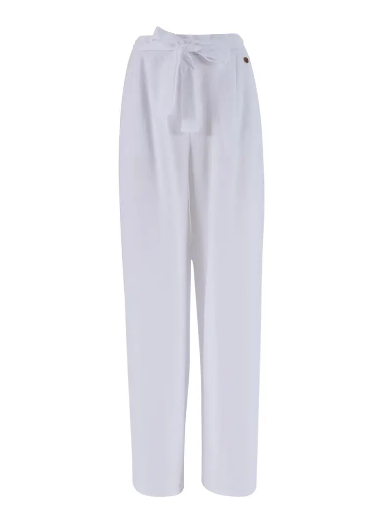 pantalone jogger yes zee da donna - bianco