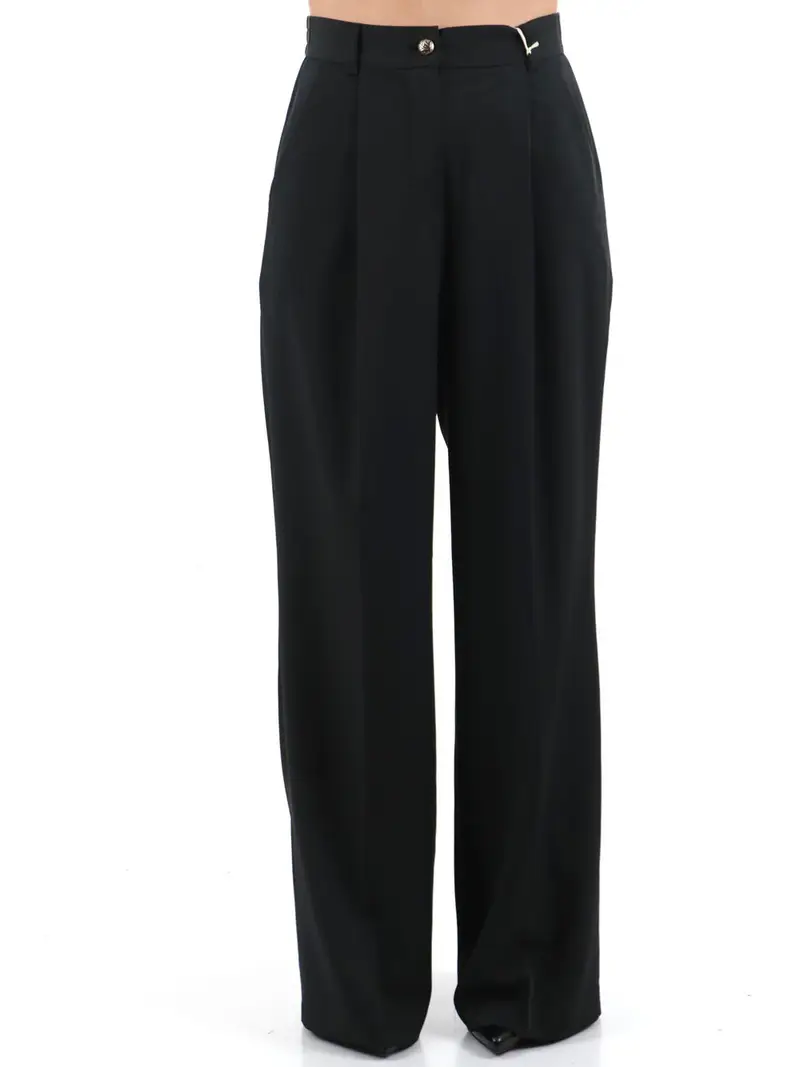 pantalone palazzo yes zee da donna - nero