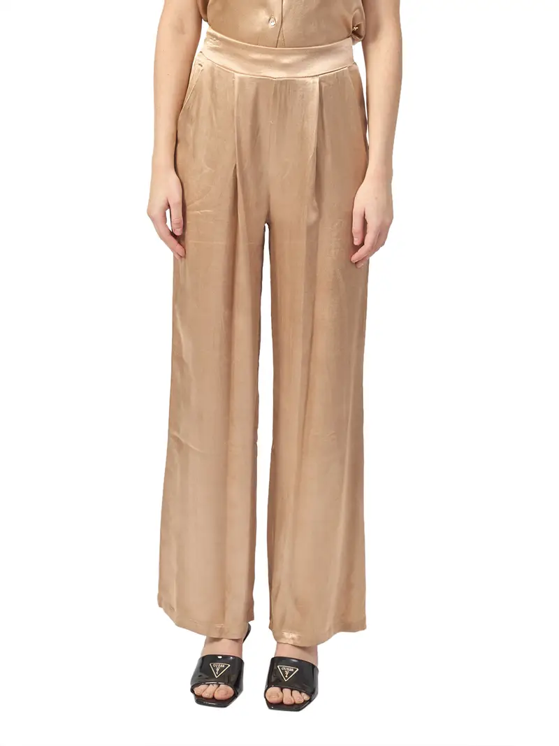 pantalone palazzo yes zee da donna - oro