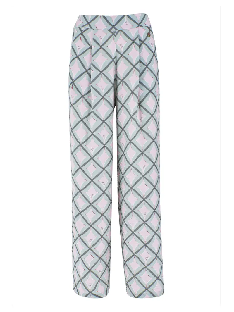 pantalone palazzo yes zee da donna - verde
