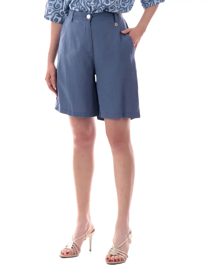 shorts yes zee chino da donna - blu
