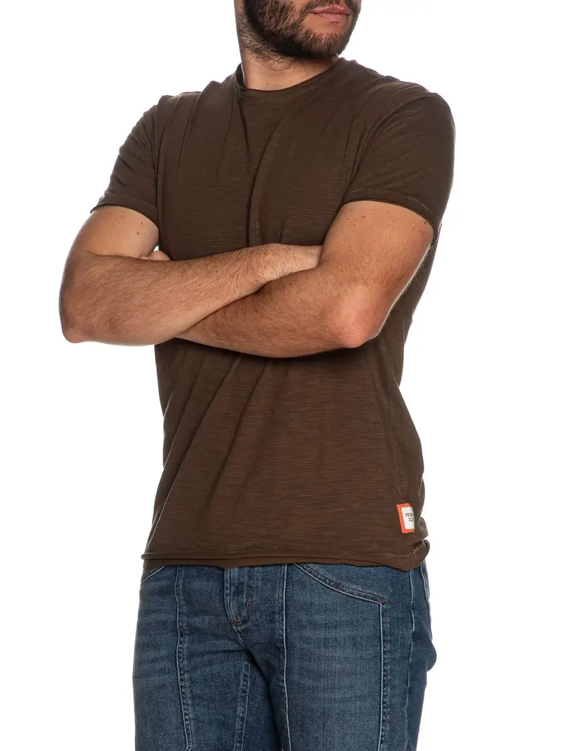 Yes Zee T-shirt Uomo Marrone 2493048