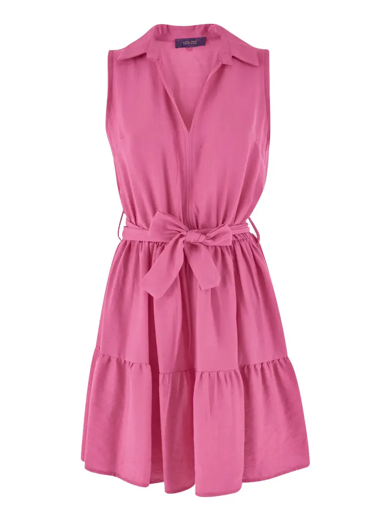 vestito mini yes zee da donna - fuxia