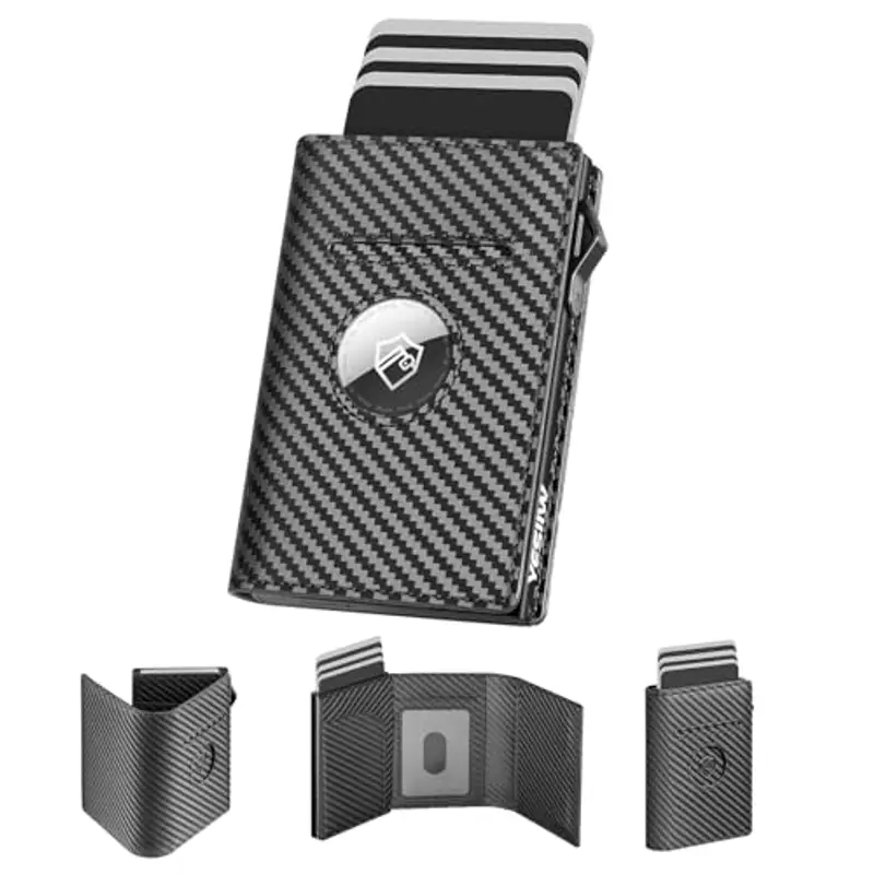 YESIIW Portamonete Uomo Nero 1602504