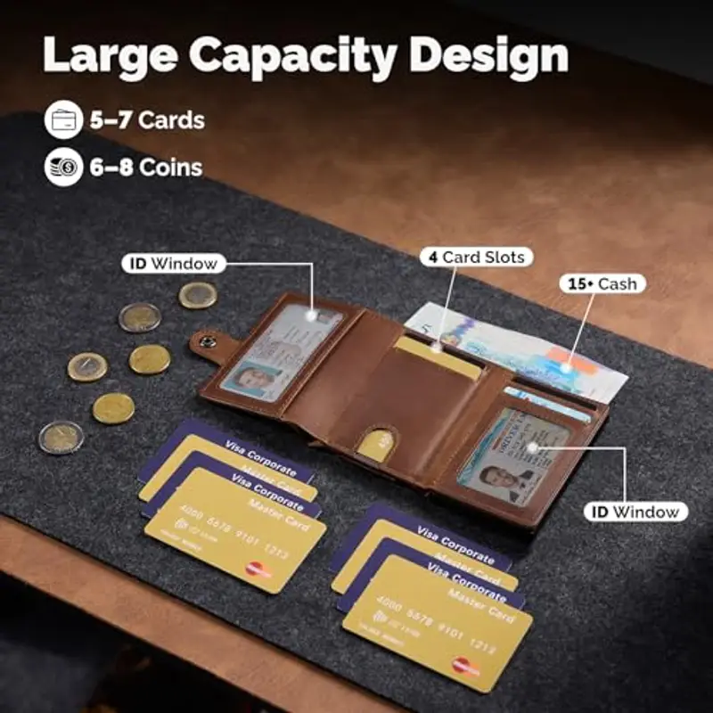 YESIIW Porta carte di credito Uomo 2199331 miniatura 2