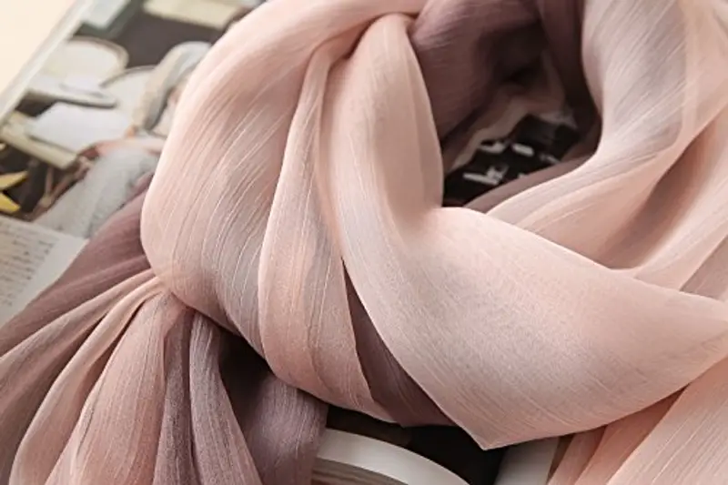 YFZYT Donna Lungo Sciarpa Wraps Chiffon Scarf, Signora Elegante Multicolore Primavera Estate Sciarpa Scialle Stole miniatura 2