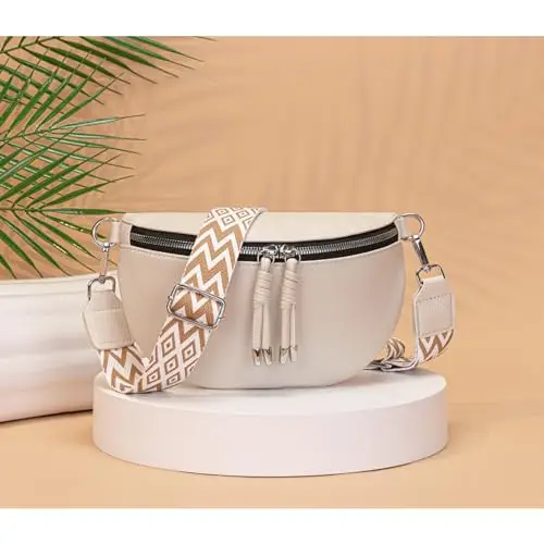 YISUOHOOM Marsupio Donna Beige 2733818 miniatura 2