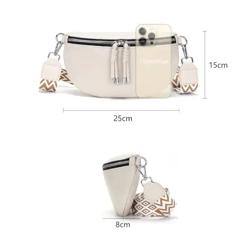 YISUOHOOM Marsupio Donna Beige 2733818 miniatura 3