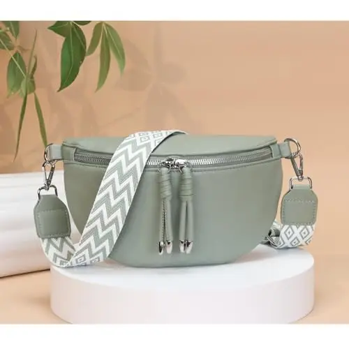 YISUOHOOM Marsupio Donna Verde 2733814 miniatura 2