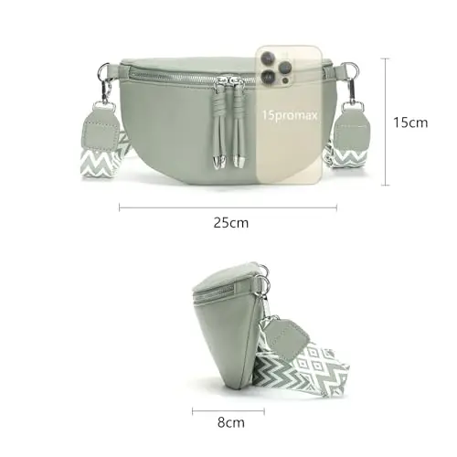 YISUOHOOM Marsupio Donna Verde 2733814 miniatura 3