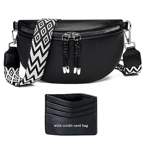 YISUOHOOM Marsupio Donna Nero 2733811