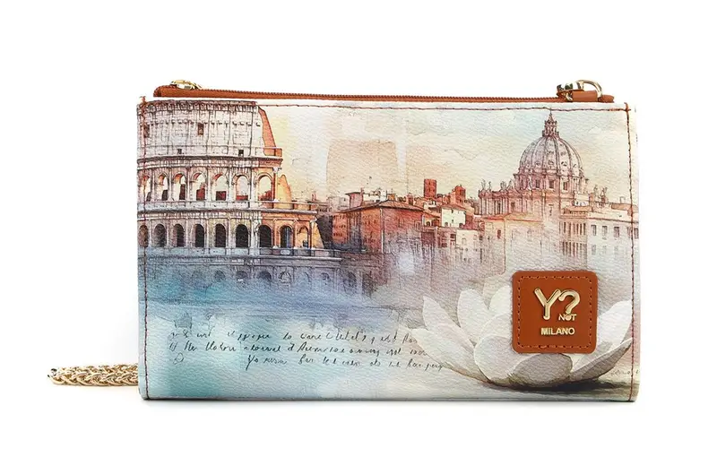 Portafoglio donna con tracolla Ynot? 456 Rome Lotus