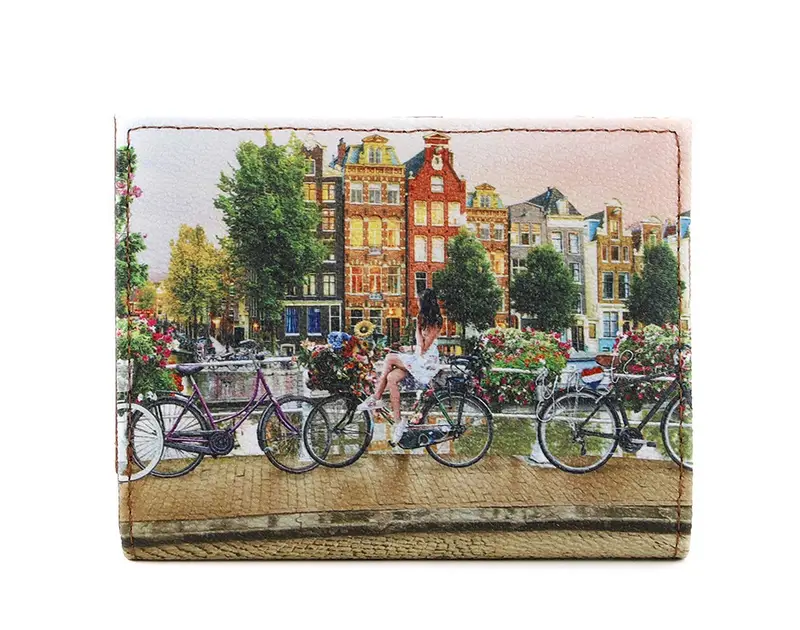 Portafoglio donna piccolo Ynot? 654 Amsterdam Flower River