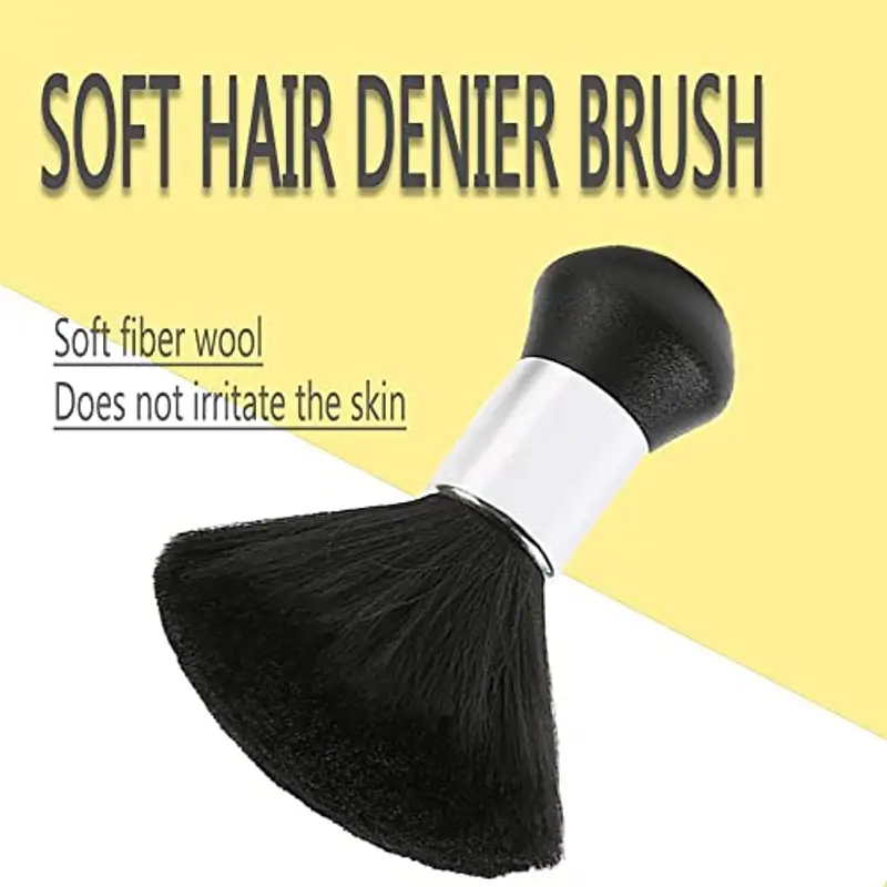 YOFASEN Barbiere Collo Spazzola - Nero, Pennello da Parrucchiere per Salone miniatura 2