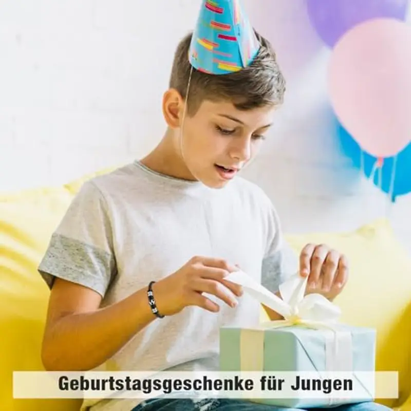 YOGRASS Braccialetto di Calcio Regali di Calcio per Ragazzi Regali di Calcio 15 16 17 18 Anni Regali di Compleanno per Figlio Nipote Adolescente Ragazzo Braccialetto di Cuoio Braccialetto di Calcio miniatura 2