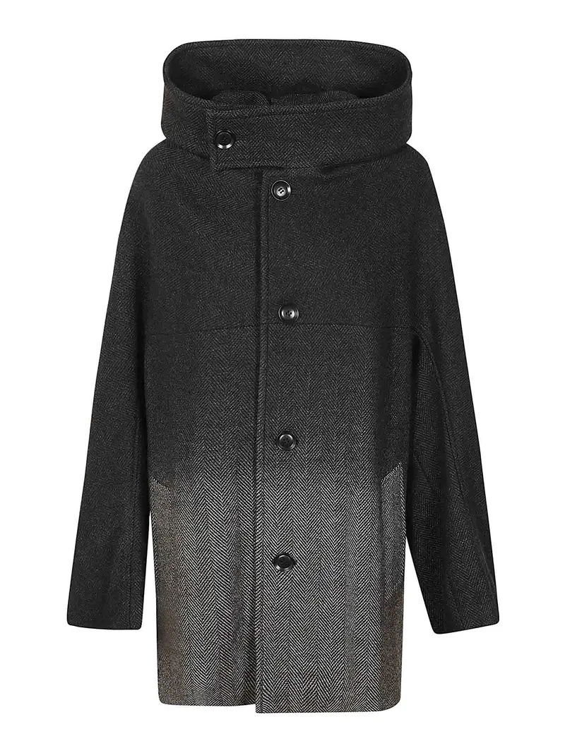 Cappotto fantasia Nero