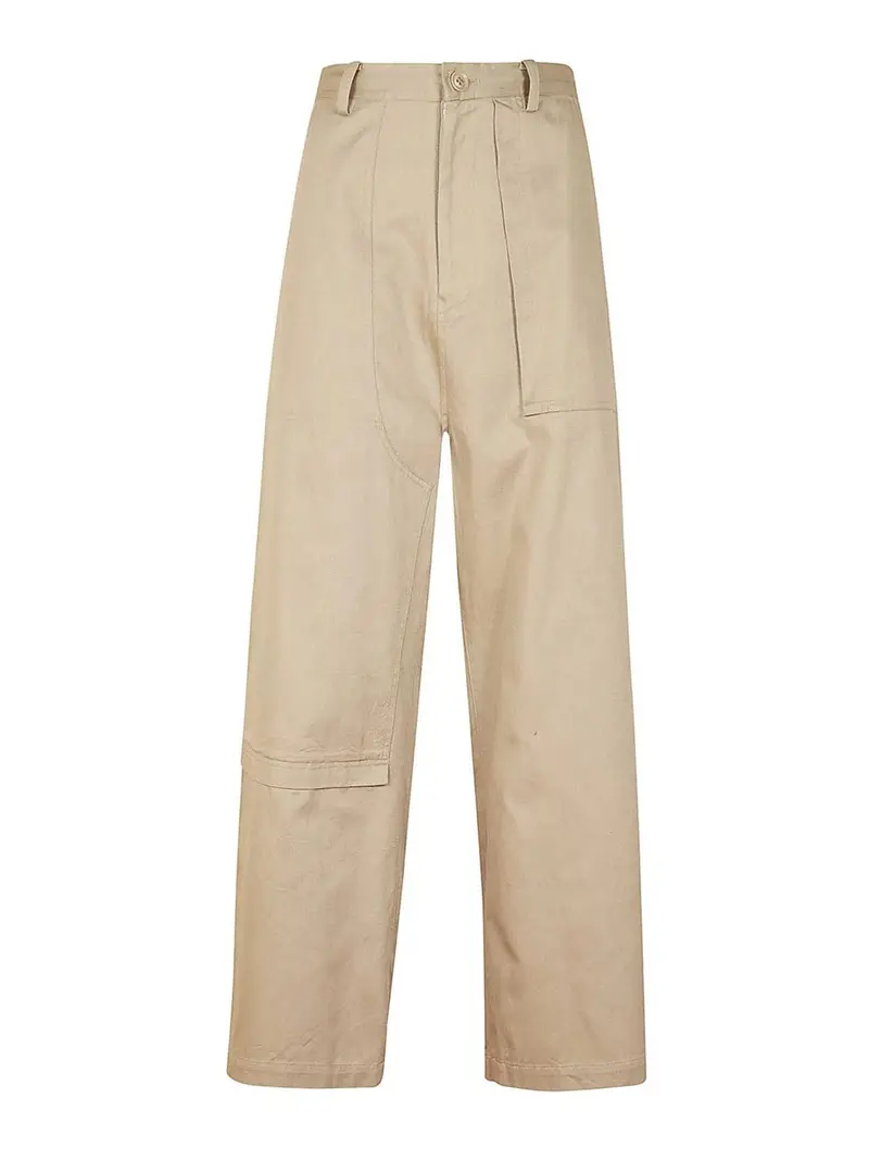 Pantaloni asimmetrici Beige