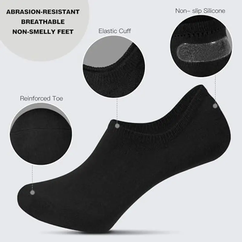 YOJOOM Calze Uomo Nero 1605085 miniatura 2