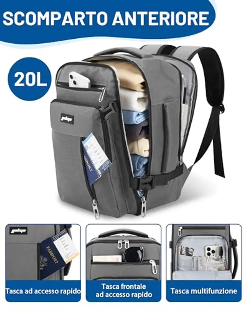 YOKGO Zaino da viaggio Rosso 2341159 miniatura 3