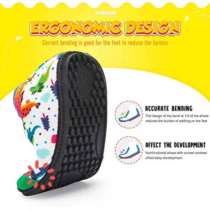 Yorgou Scarpe da Acqua Bambini Antiscivolo Scarpe da Immersione Rapida Asciugatura Scarpe da Immersione da Spiaggia miniatura 3