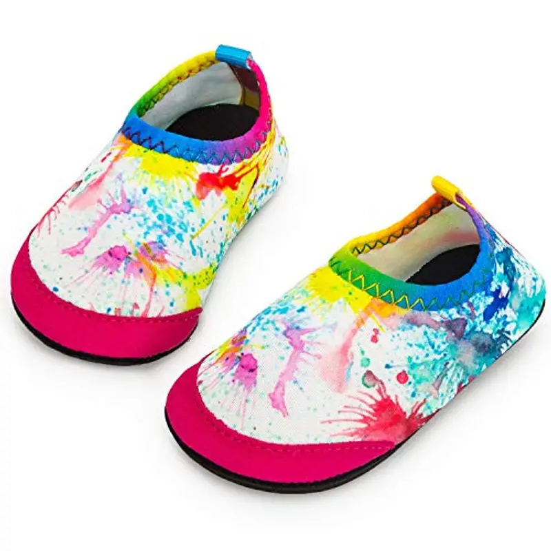 Yorgou Scarpe da Acqua Bambini Antiscivolo Scarpe da Immersione Rapida Asciugatura Scarpe da Immersione da Spiaggia Ragazze Ragazzi