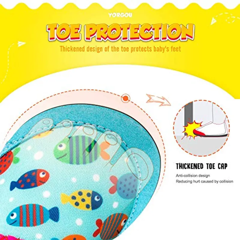 Yorgou Scarpe da Acqua Bambini Antiscivolo Scarpe da Immersione Rapida Asciugatura Scarpe da Immersione da Spiaggia Ragazze Ragazzi miniatura 2