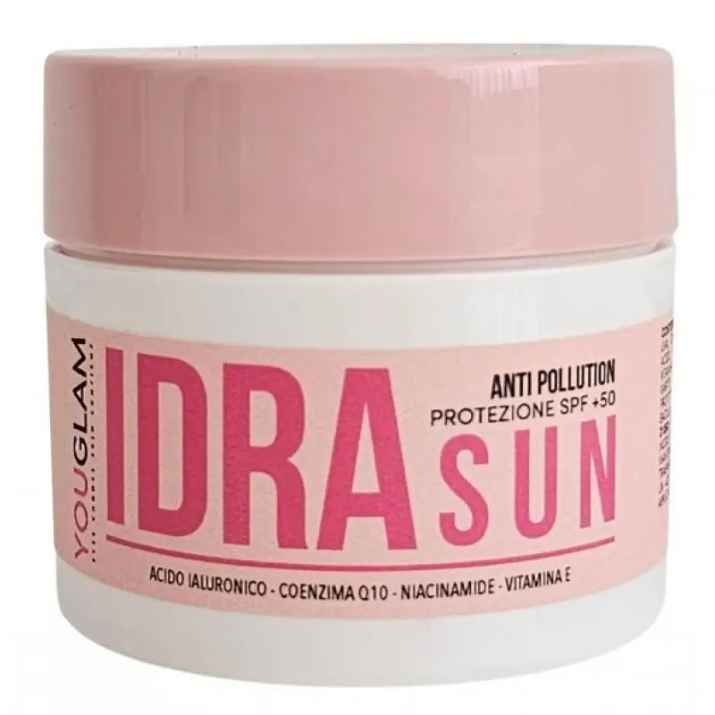 You Glam - Idra Sun Fluido giorno anti-inquinamento 50 spf+ - 50 ml