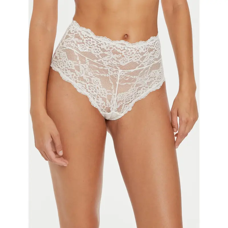 Mutande classiche a vita alta 10141 Bianco