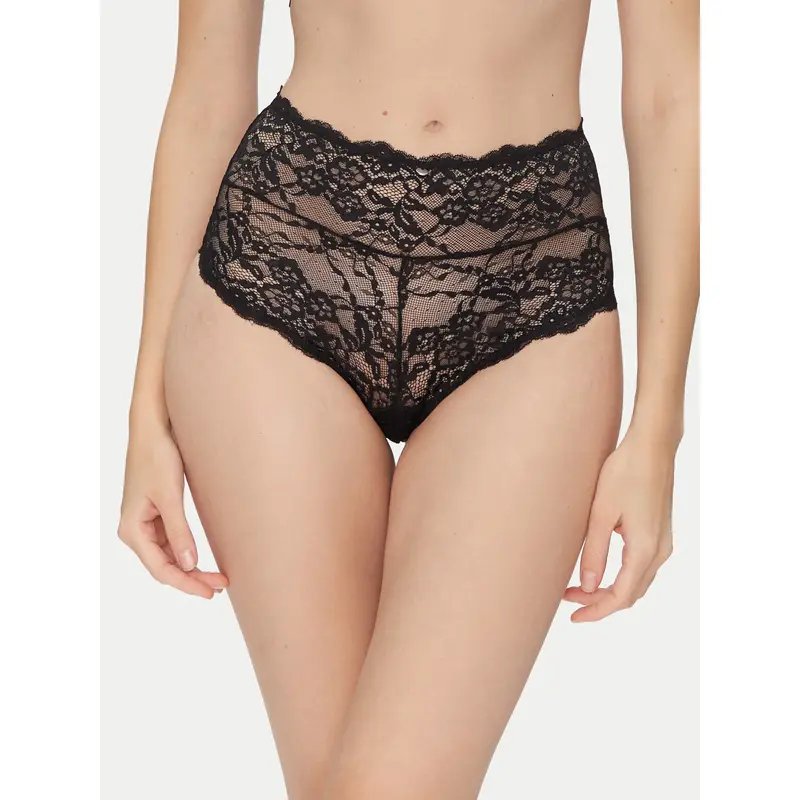 Mutande classiche a vita alta 10141 Nero