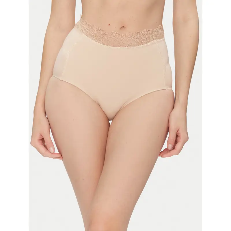 Mutande classiche a vita alta 19061 Beige