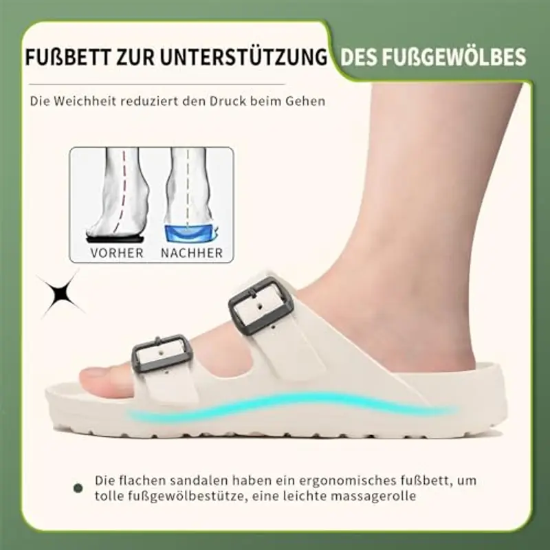 YUHITYGZGS Pantofole Uomo Bianco 2006328 miniatura 3