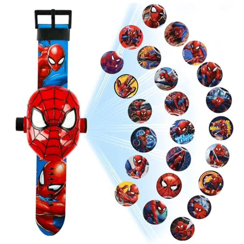 YULONGWU Orologio Bambini Digitale con Proiettore, Giocattolo con 24 Motivi di Proiezione per Ragazzi e Ragazze (A)