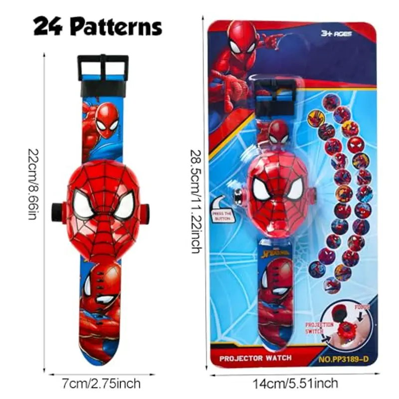 YULONGWU Orologio Bambini Digitale con Proiettore, Giocattolo con 24 Motivi di Proiezione per Ragazzi e Ragazze (A) miniatura 2