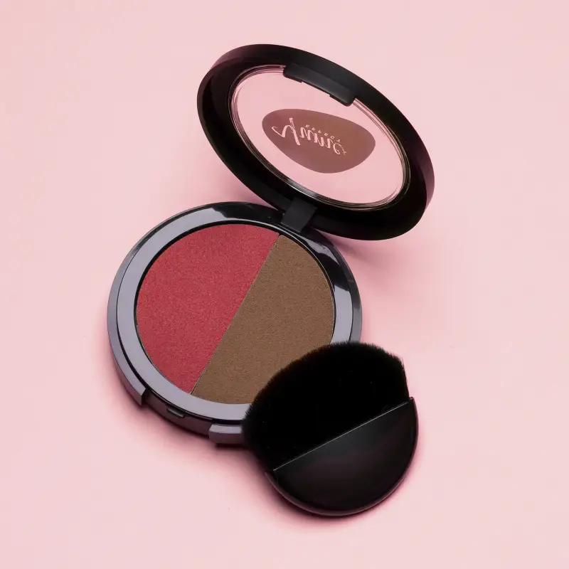 Viso Magic Duo 02 Geranio e Cioco Milk - Terra viso, Palette viso, Blush miniatura 3