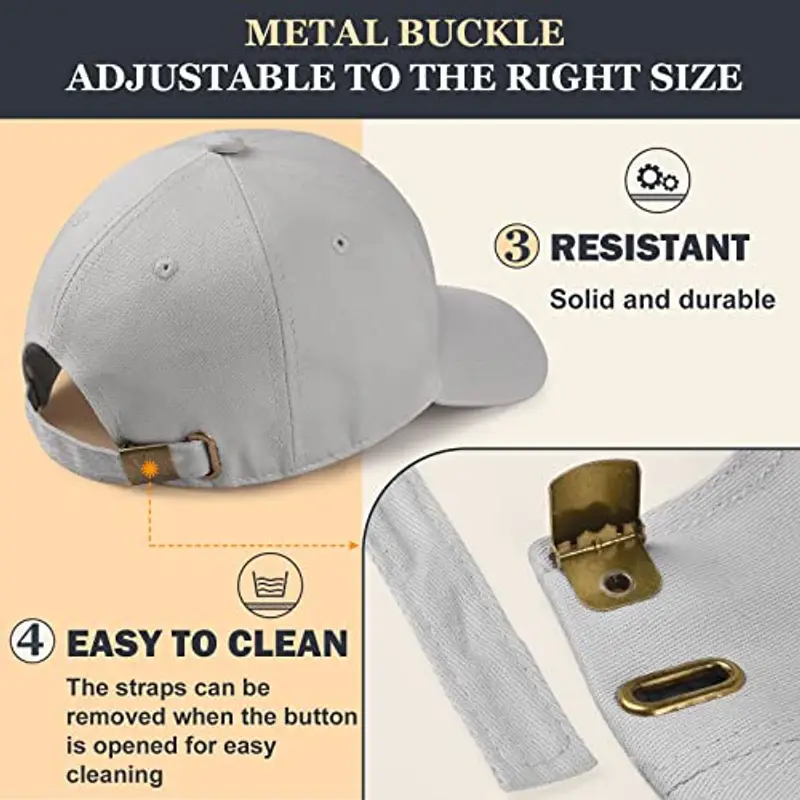 Yuson Girl Berretto da Baseball Unisex in Cotone - Snapback Hip Hop per Ragazzi e Ragazze - Cappello Piatto (Grigio) miniatura 3