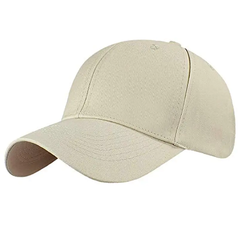 Yuson Girl Cappello Unisex del Cotone Berretto da Baseball delle Ragazze dei Ragazzi Snapback di Hip Hop Cappello Piatto, Cappello Uomo (Beige)