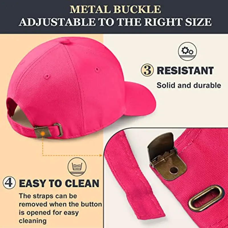 Yuson Girl Cappello Unisex del Cotone Berretto da Baseball delle Ragazze dei Ragazzi Snapback di Hip Hop Cappello Piatto, Cappello Uomo (Marina Militare) miniatura 3