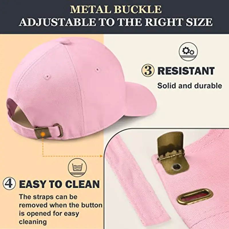 Yuson Girl Cappello Unisex del Cotone Berretto da Baseball delle Ragazze dei Ragazzi Snapback di Hip Hop Cappello Piatto, Cappello Uomo (Rosa) miniatura 3