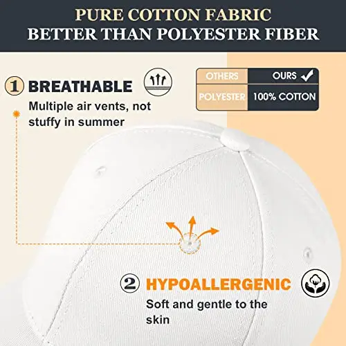 Yuson Girl Unisex Cappello del Cotone - Berretto da Baseball Snapback di Hip Hop per Ragazzi e Ragazze miniatura 2