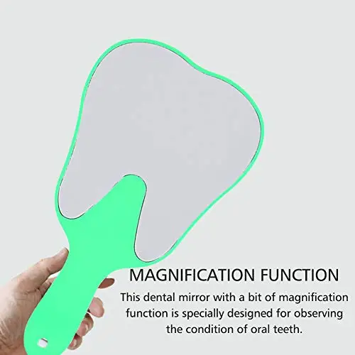 YUYTE Specchietto per le Specchio Dentale Cure odontoiatriche, Specchietto per le Carino alla moda, 4 colori, Manico in miniatura 3