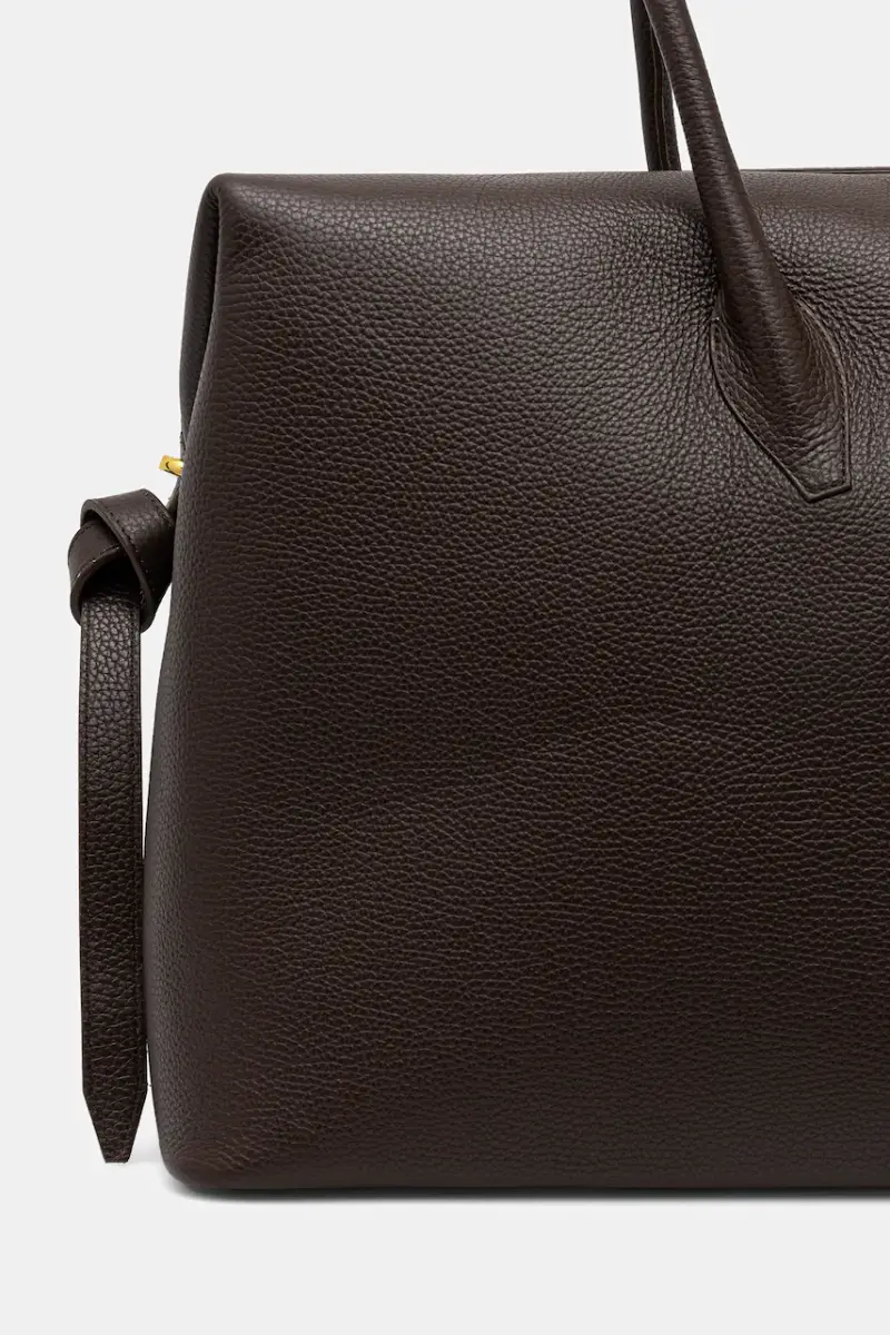 borsa in pelle BRIOCHE WEEKENDER Marrone miniatura 3