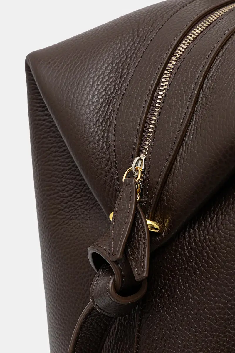 borsa in pelle BRIOCHE WEEKENDER Marrone miniatura 4