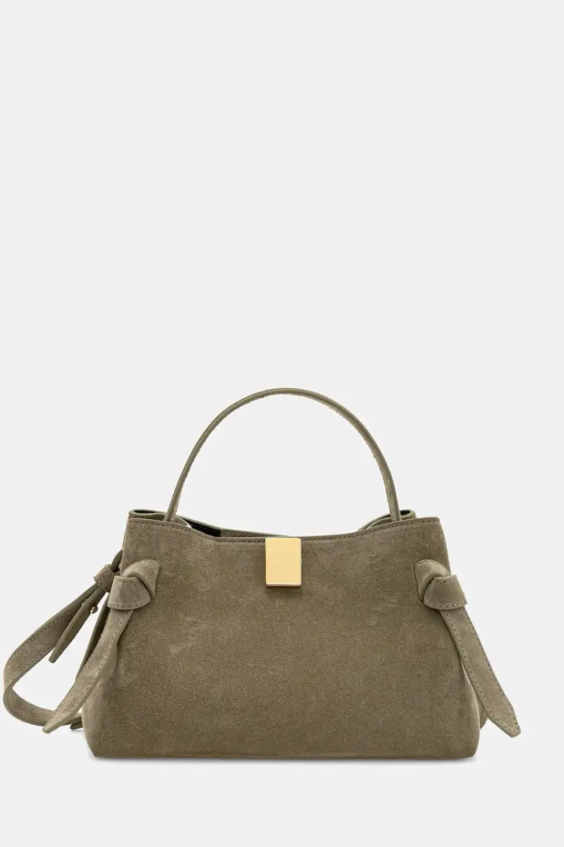 borsa in pelle scamosciata GYOZA MINI Verde