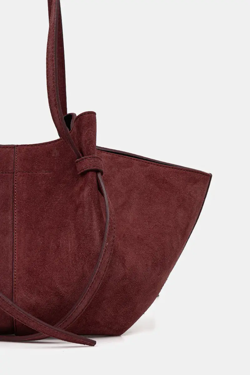 borsa in pelle scamosciata MOCHI Granata miniatura 3