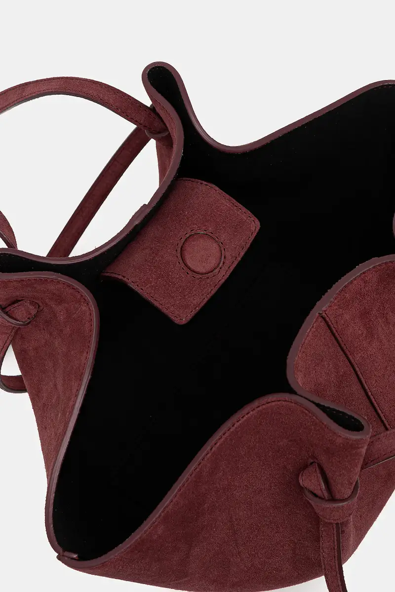 borsa in pelle scamosciata MOCHI Granata miniatura 4